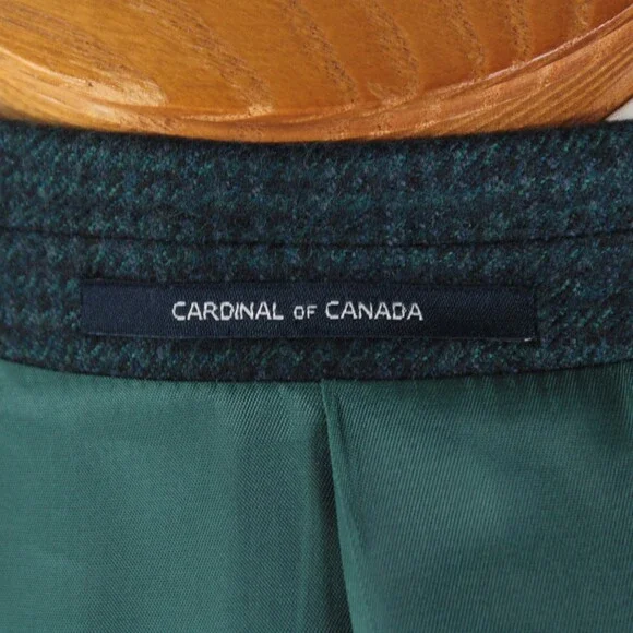 Cardinal of Canada NWT Wool Sport Coat Size 44R US In Blue & Green Melange